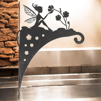 Epsom Door Handle Decorative Metal Fairy Hanging Basket Bracket – Heavy-Duty Wall Hook for Planters, Bird Feeders & Outdoor Décor