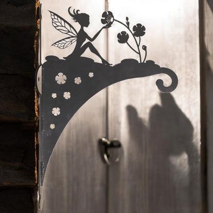 Epsom Door Handle Decorative Metal Fairy Hanging Basket Bracket – Heavy-Duty Wall Hook for Planters, Bird Feeders & Outdoor Décor