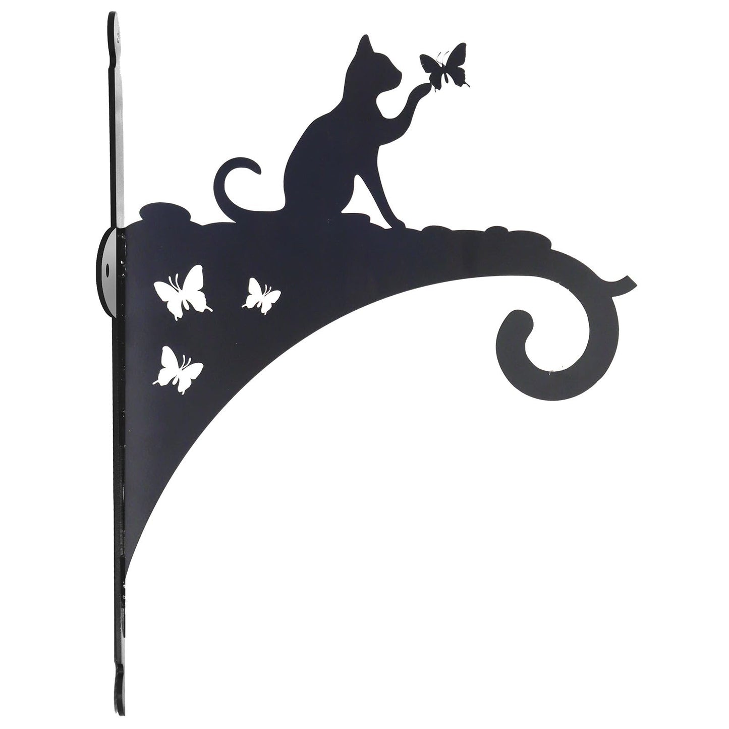 Epsom Door Handle Decorative Metal Cat Hanging Basket Bracket – Heavy-Duty Wall Hook for Planters, Bird Feeders & Outdoor Décor