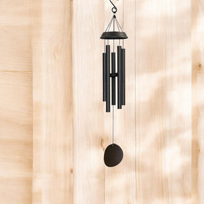 Concerto Musical Wind Chime – 36" Satin Black Outdoor Chime for Soothing Melodies, Garden, Patio & Home Décor