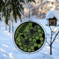 Black Metal Honey Bees Hanging Silhouette Orbit Spinner – 39cm x 23cm | Outdoor & Indoor Wind Spinner for Garden, Patio & Home Décor