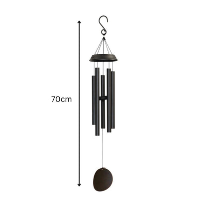 Concerto Musical Wind Chime – 36" Satin Black Outdoor Chime for Soothing Melodies, Garden, Patio & Home Décor