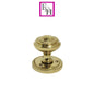 Brass Plated Round Door Knob Set Including Tubular Latch - Georgian Style Sprung Internal & External Door Knobs for Mortice Locks & Tubular latches. Sets 6