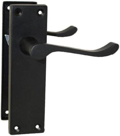 Matt Black Victorian Door Handles