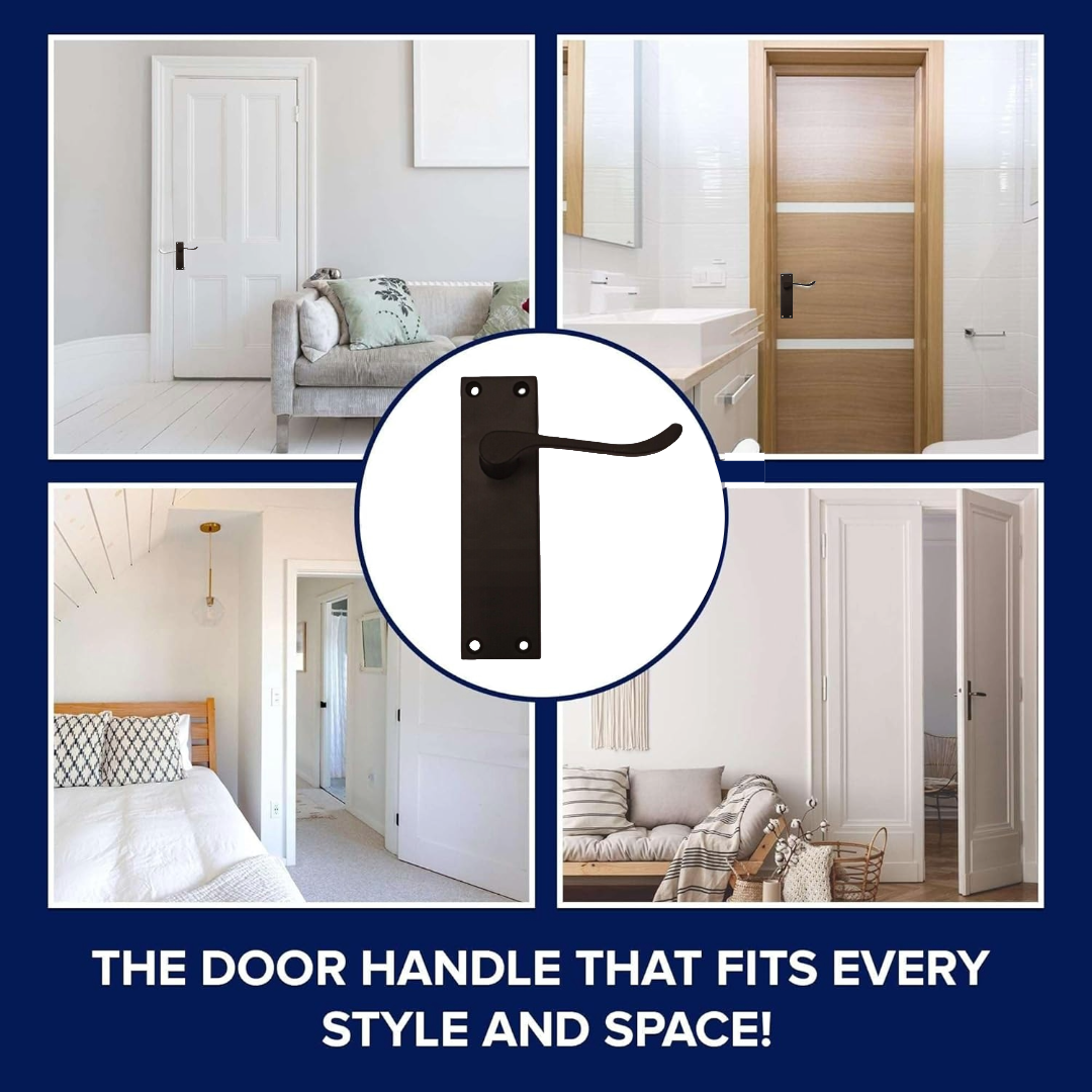 Matt Black Victorian Door Handles