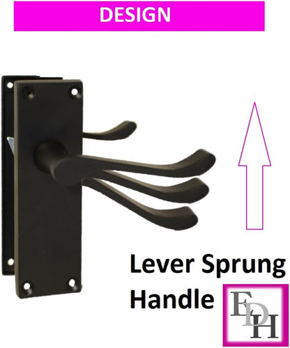 Matt Black Victorian Door Handles