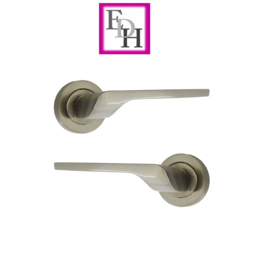 Modern Satin Nickel Door Handles