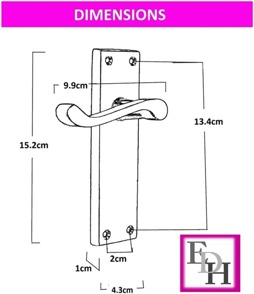 Matt Black Victorian Door Handles