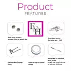 Chrome Arched Door Handles