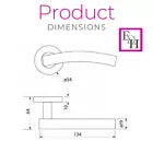 Chrome Arched Door Handles