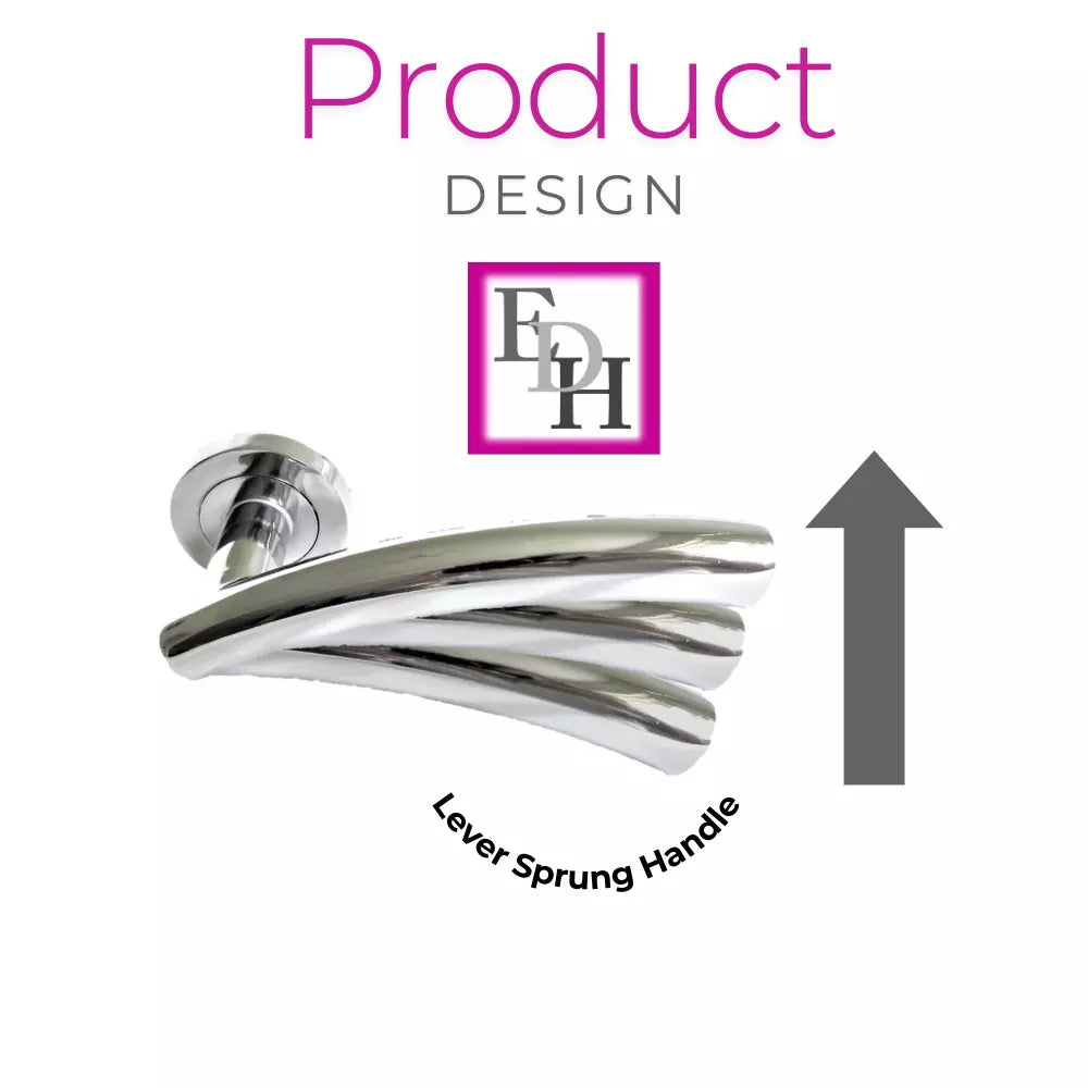Chrome Arched Door Handles