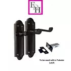 Victorian Black Nickel Ashford Interior Door Handles