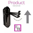 Victorian Black Nickel Ashford Interior Door Handles