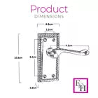 Georgian Satin Door Handles