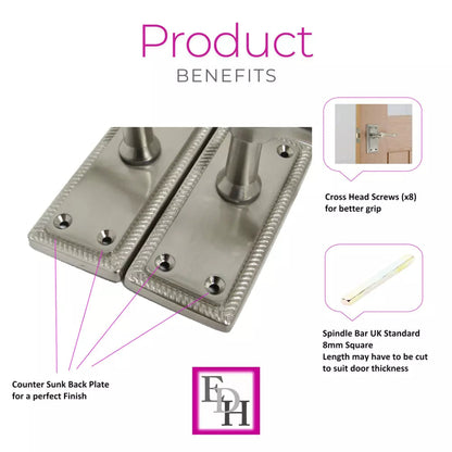 Georgian Satin Door Handles