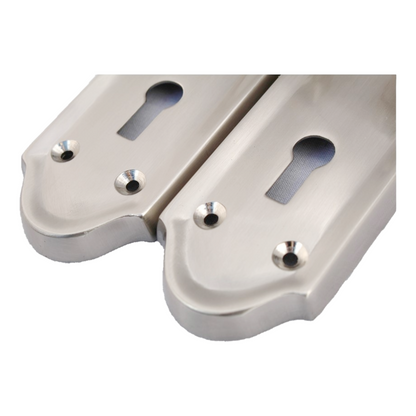 Askworth's Premium Satin Nickel Internal Lock Door Handle Set 1 Pair