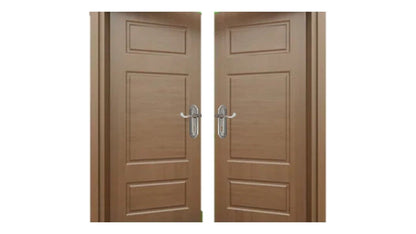 Askworth's Premium Satin Nickel Internal Lock Door Handle Set 1 Pair
