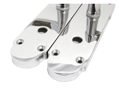"Epsom Door Handle Set – Chrome Internal Lock Door Handles (170mm x 42mm)