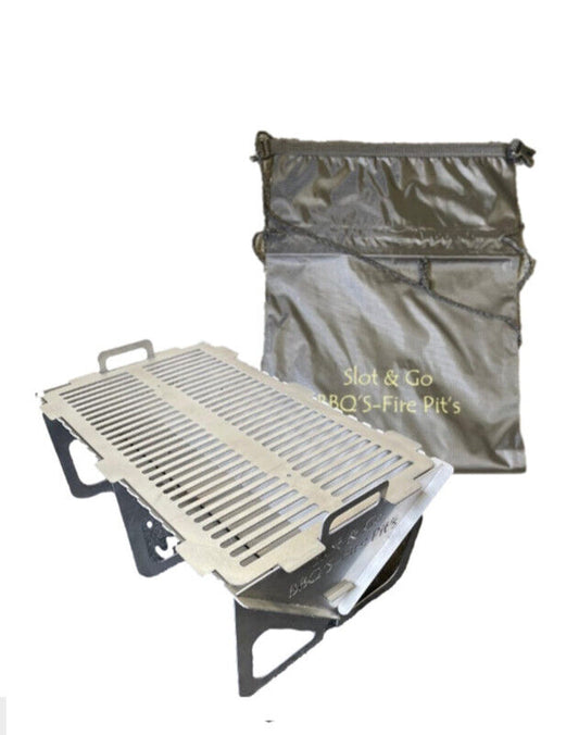 Flat Pack BBQ, Stainless Steel Grade 316, 2-3 Person Barbeque Grill B3