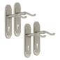 Epsom Satin Nickel Internal Door Handle Set on 170mm Back Plate, 2 Pairs