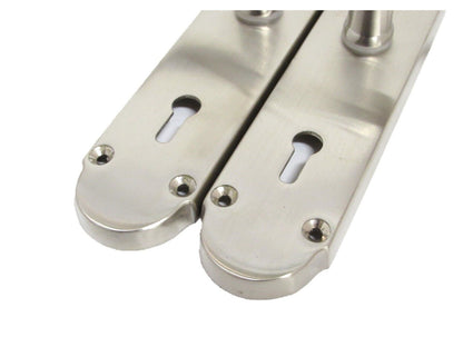 Epsom Satin Nickel Internal Door Handle Set on 170mm Back Plate, 2 Pairs