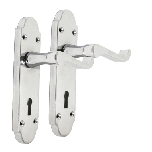 Epsom Door Handles x1 – Chrome Internal Lever Handles for Interior Doors