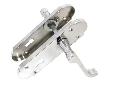 Epsom Door Handle - Chrome Internal Door Handles - 3 Lever Mortice Sash Lock x1