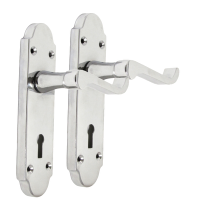 Epsom Door Handle - Chrome Internal Door Handles - 3 Lever Mortice Sash Lock x1