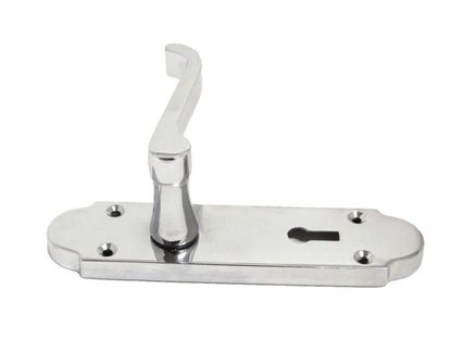 Epsom Door Handle - Chrome Internal Door Handles - 3 Lever Mortice Sash Lock x2