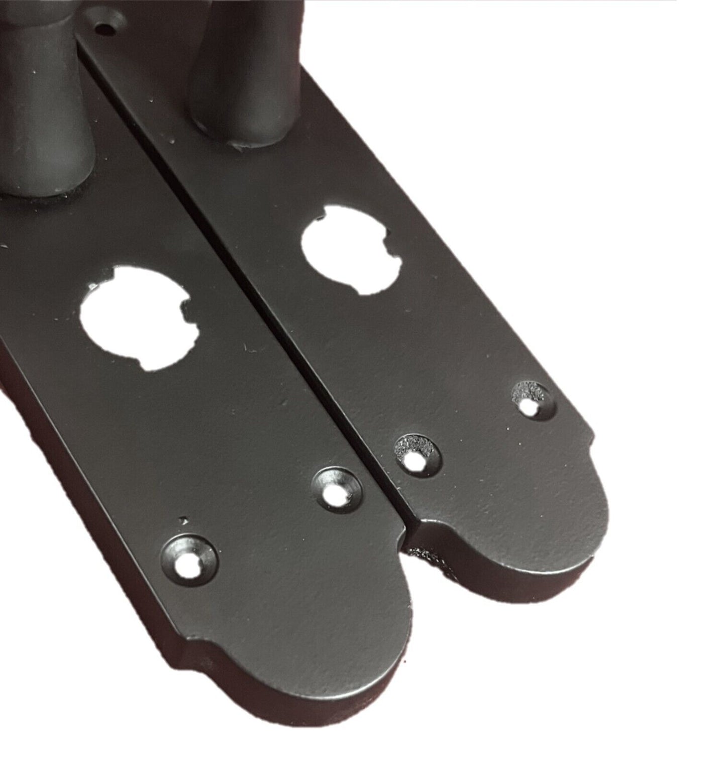 Matt Black Door Handles Set (Privacy Lock) 1 Sets. Victortian Style Door Handles