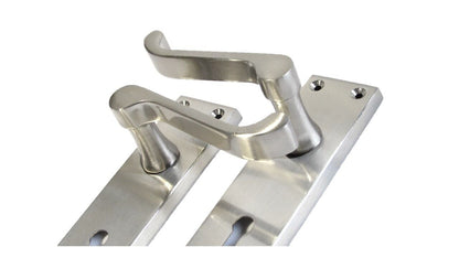 Satin Nickel Victorian Scroll Lock Door Handles + 3 Lever Mortice Sash Lock Set1