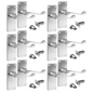 Door Handles Satin Chrome Victorian Scroll lever Latch Modern Handles 6 Pairs +