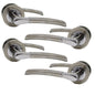 Epsom Door Handle Internal Chrome & Satin Duo Door Handles- 4 sets