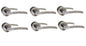 Epsom Door Handle Internal Chrome & Satin Duo Door Handles- 6 sets