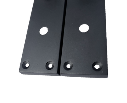 Victorian Straight Matt Black Bathroom Interior Door Handles+Bathroom SASH Lock2