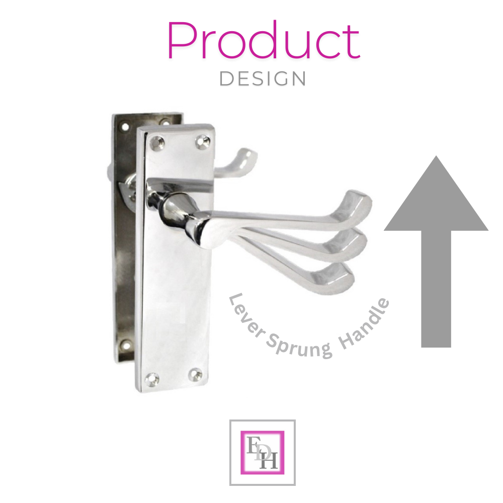 Modern Victorian Chrome Door Handles, Victorian Scroll Lever Latch Door Handles6