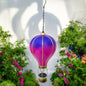 Large Violet Solar Hot Air Balloon – Outdoor Hanging LED Light for Garden+ Patio
