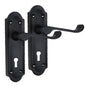 Askworth Door Handle Set – Matt Black Internal Lock Door Handles 170mm x 48mm