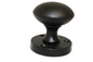 Modern Matt Black Round Rose Door Knobs Sleek & Stylish Internal Handles 1 Pair