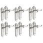 Chrome Plated Internal Door Handles Ashford Style Lever Latch Handles, 6 Pairs
