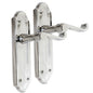 Chrome Plated Internal Door Handles Ashford Style Lever Latch Pair of Handles