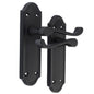 Matt Black Internal Door Handles Ashford Style Lever Latch Handles, 1 Pair