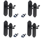 Matt Black Internal Door Handles Ashford Style Lever Latch Handles and Latch x1