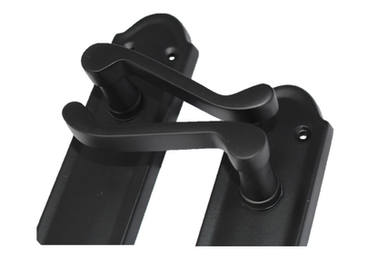 Matt Black Internal Door Handles Ashford Style Lever Latch Handles, 6 Pairs