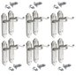 Chrome Plated Internal Door Handles Ashford Style Lever Latch + Tubular Latch