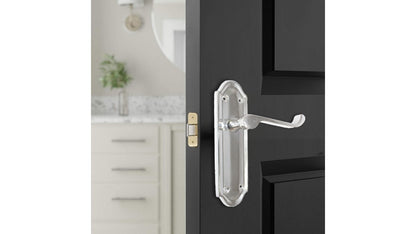 Chrome Plated Internal Door Handles Ashford Style Lever Latch + Tubular Latch