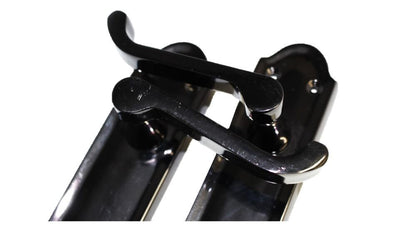 Black Nickel Internal Door Handles Ashford Style Lever Latch + Tubular Latch Set