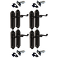 Black Nickel Internal Door Handles Ashford Style Lever Latch + Tubular Latch Set