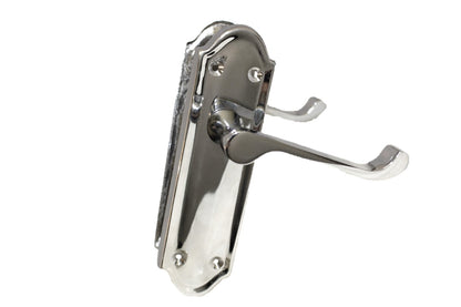 Chrome Plated Internal Door Handles Ashford Style Lever Latch + Tubular Latch