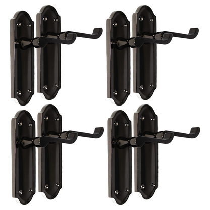 Black Nickel Internal Door Handles Ashford Style Lever Latch – Epsom Pair Set x4